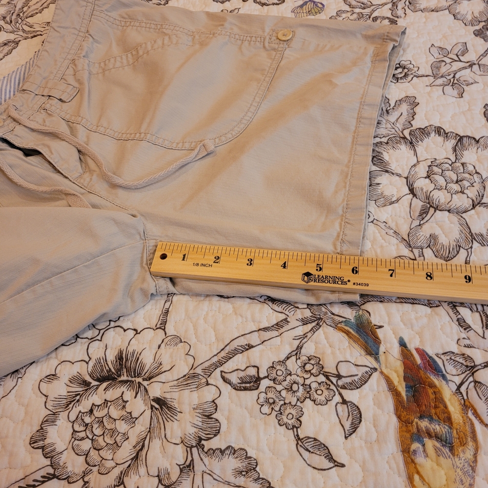Tommy Hilfiger Light Tan Cargo Shorts Drawstring And Button Fly Sz 10 - Picture 15 of 15